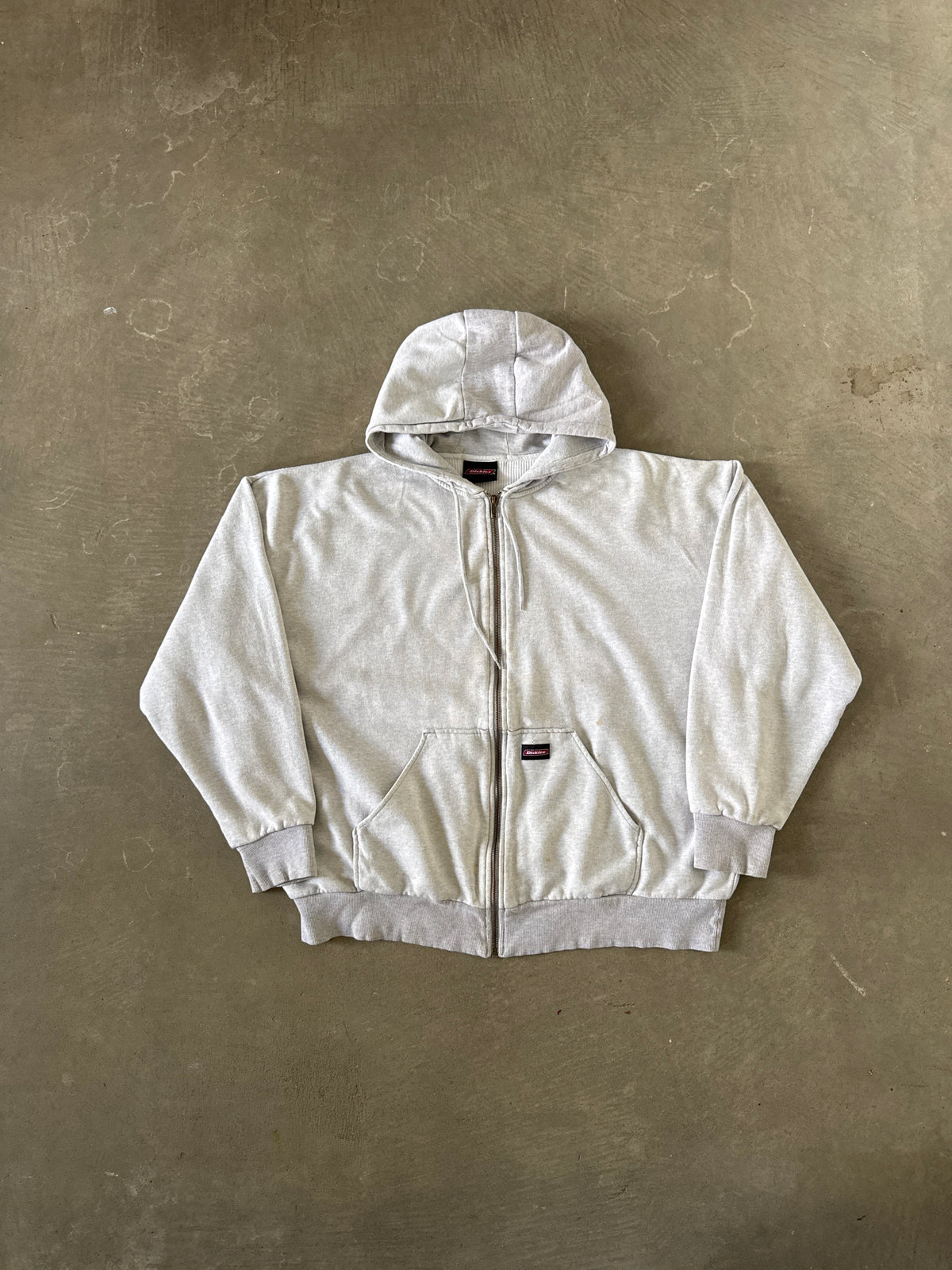 Vintage Dickies Distressed Thermal Lined Hooded Zip Up