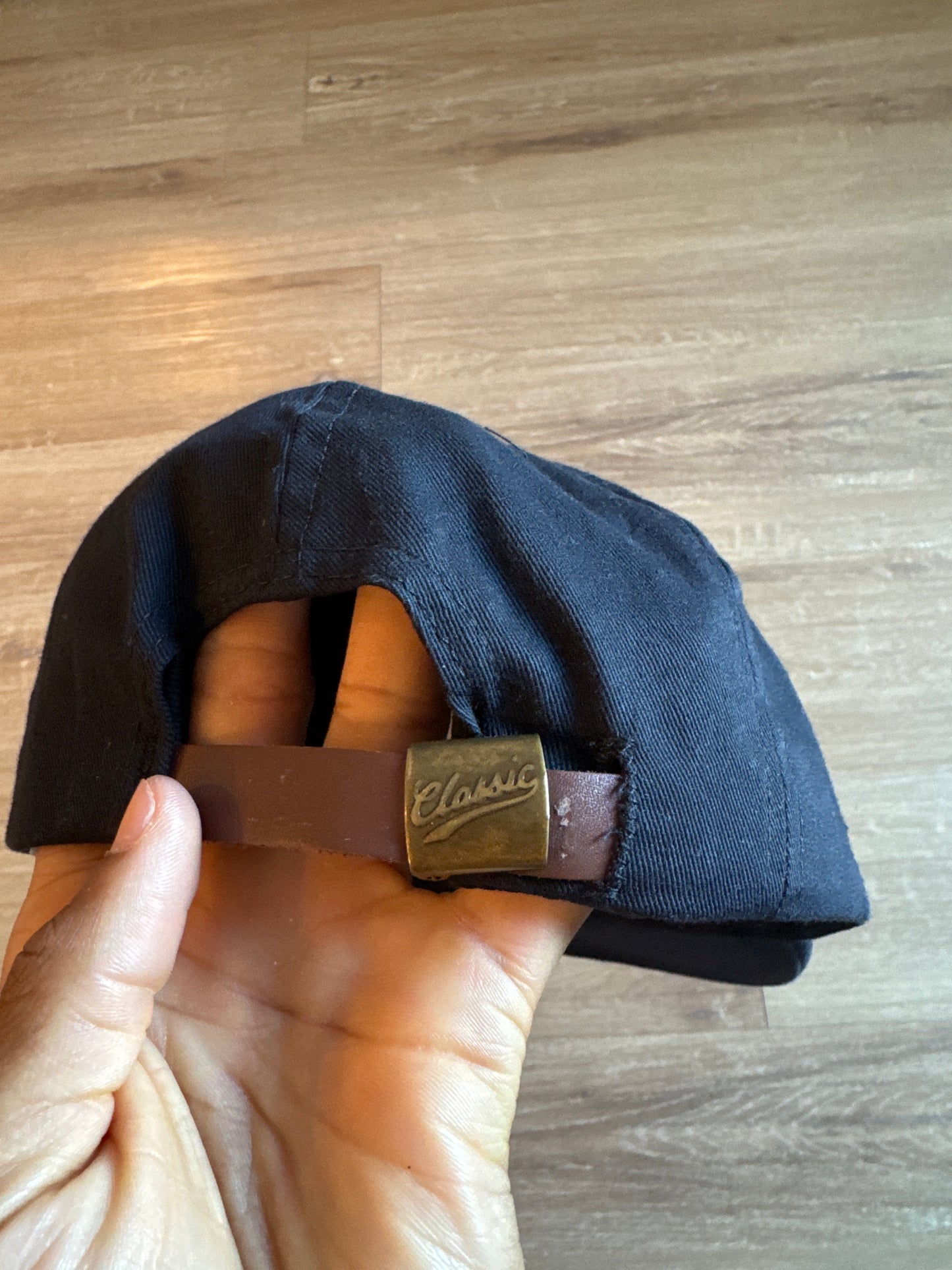 Vintage Collegiate Sportswear North Carolina State University Wolfpack Leather Strap Back Hat