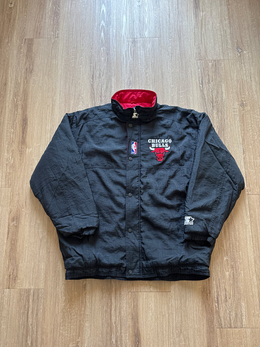 Vintage Starter Chicago Bulls Puffer Jacket