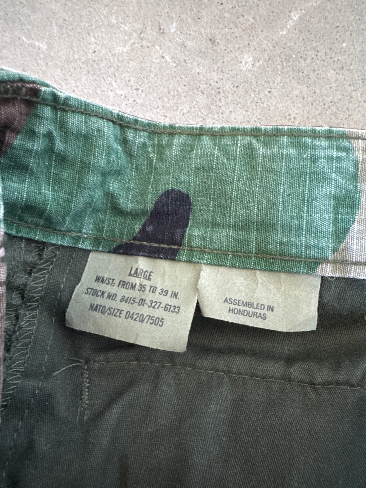 Vintage Military Camo Cargo Shorts