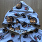 Vintage 90s Baby Milo Junk Food All Over Print Hooded Zip Up