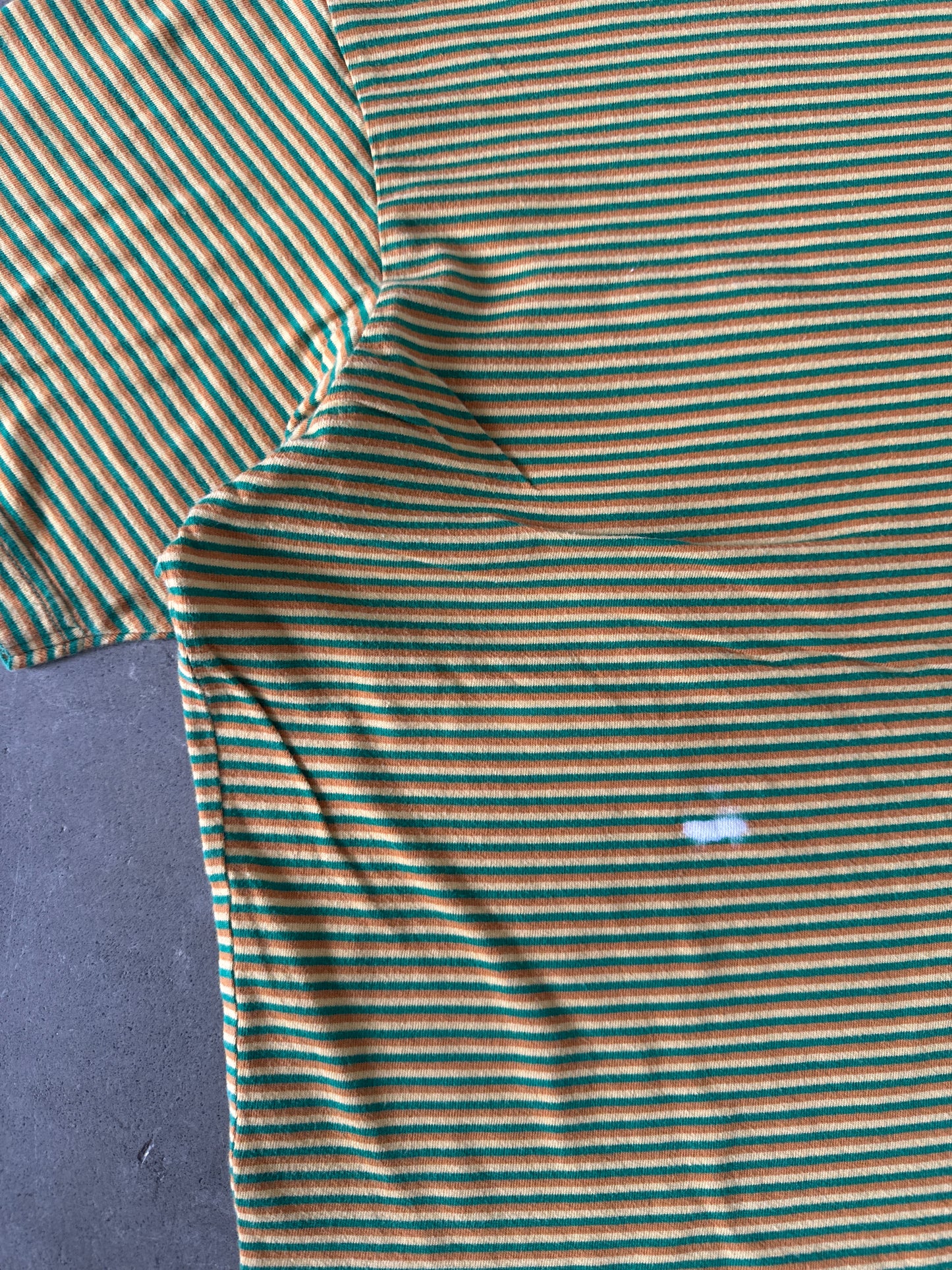 Supreme Multi Stripe Yellow Green Tee