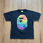A Bathing Ape Bape Rainbow Big Ape Head Tee