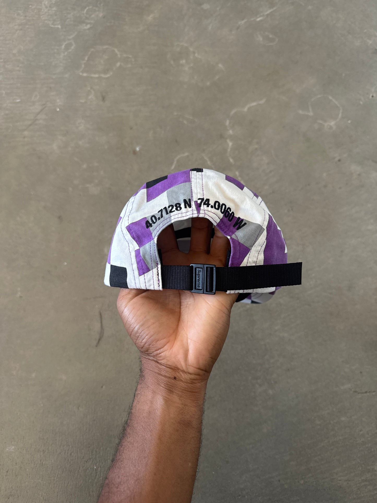 Supreme Military Purple Digi Camo Camp Cap (FW20)