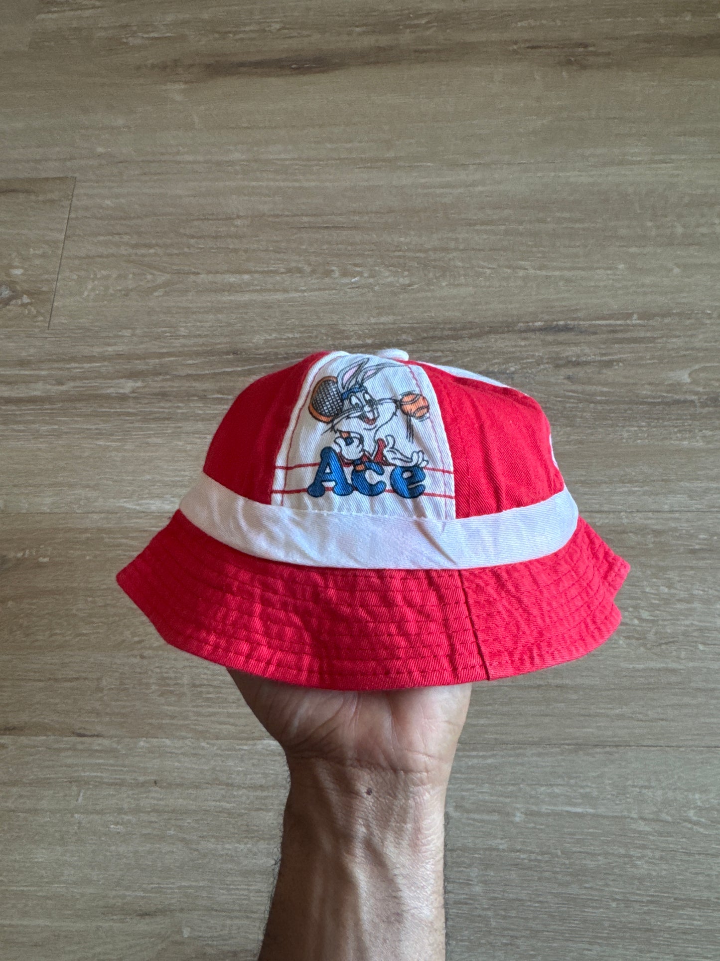 Vintage 90s Toddler Looney Tunes Bugs Bunny Ace Bucket Hat