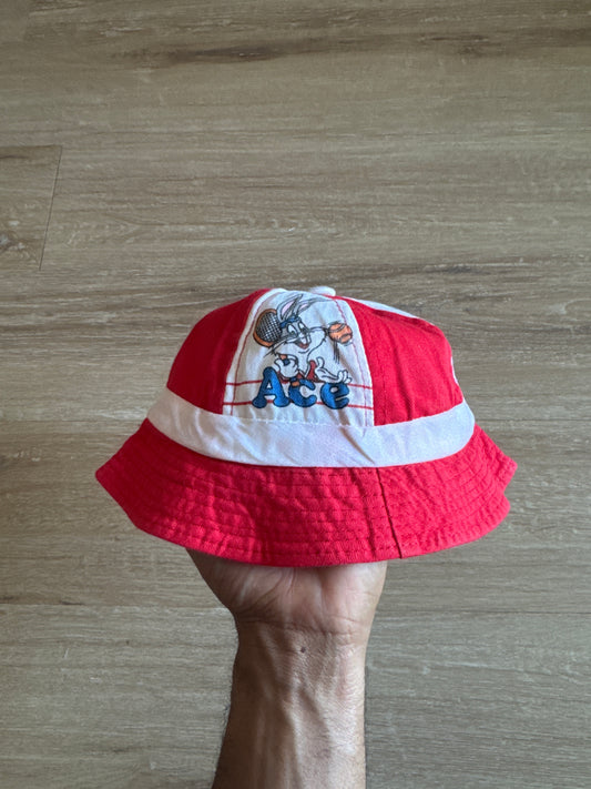 Vintage 90s Toddler Looney Tunes Bugs Bunny Ace Bucket Hat