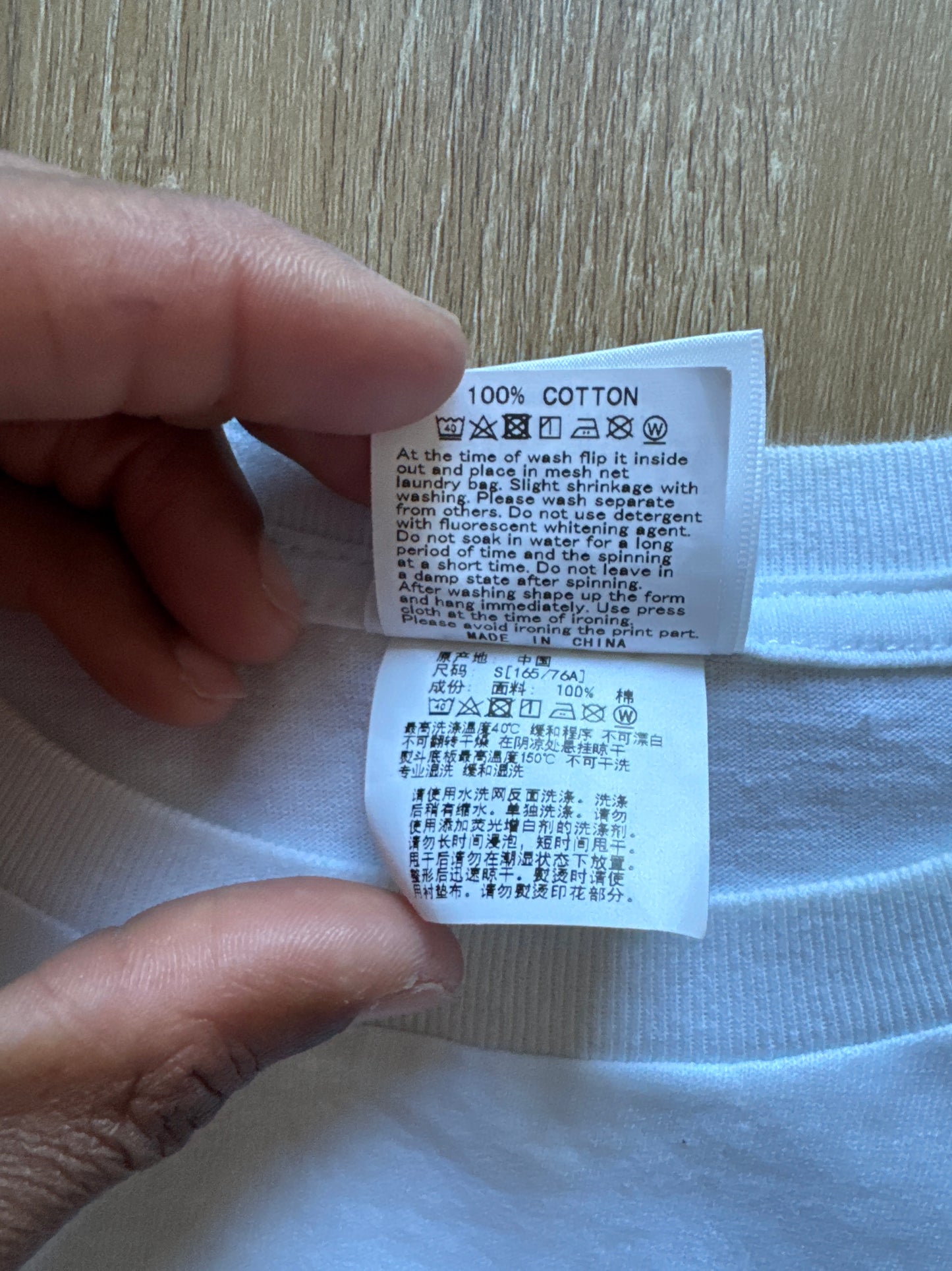 A Bathing Ape Bape Burberry Check By Bathing White Beige Tee