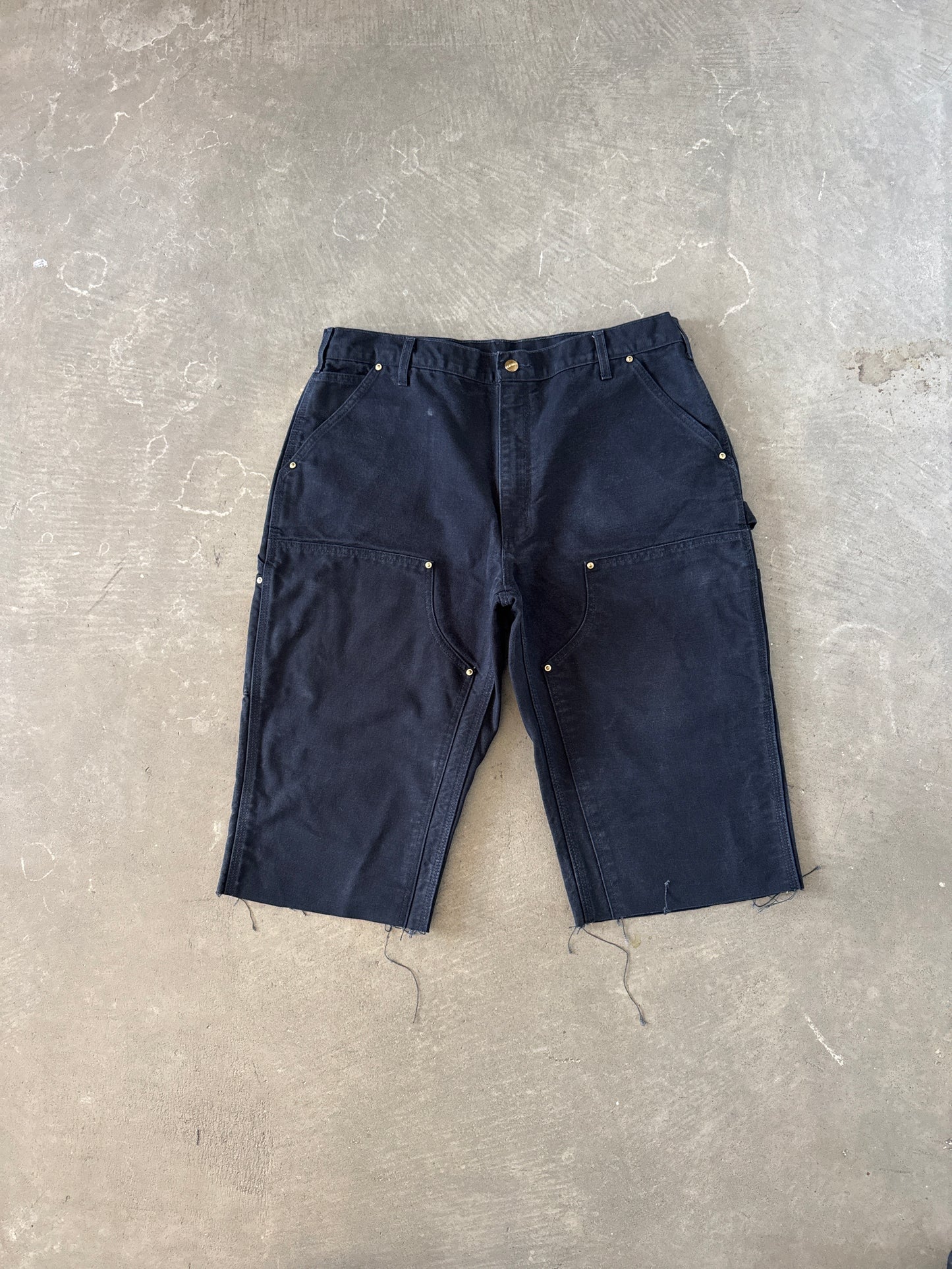 Carhartt Double Knee Long Black Shorts