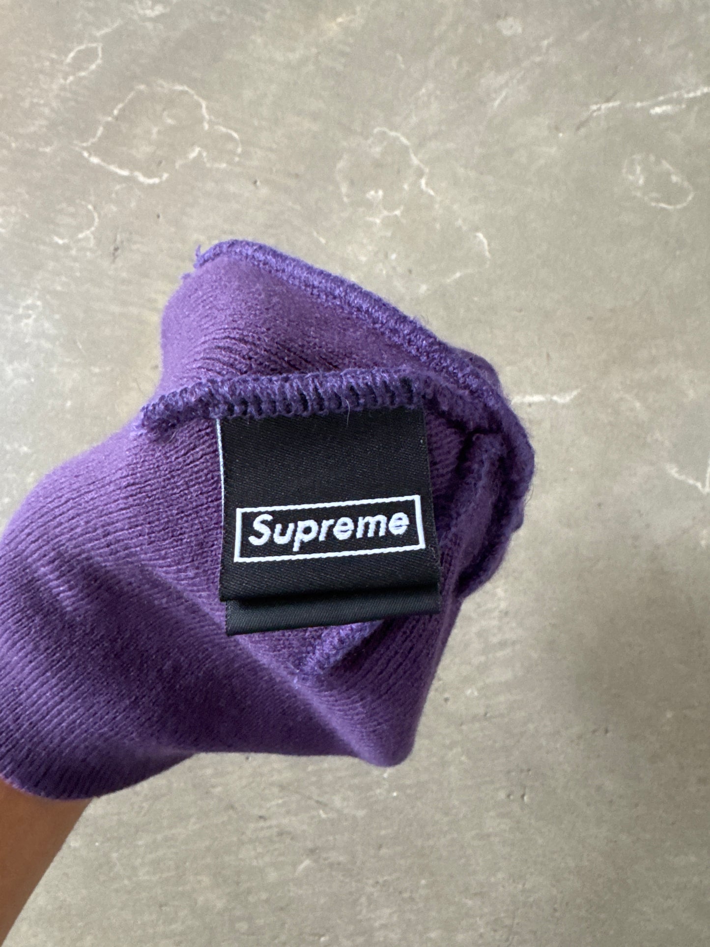 Supreme New Era Box Logo Dark Purple Beanie (FW23)