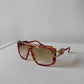 Vintage 90s Gozelle Hip Hip Style Cheetah Sunglasses