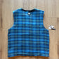 Vintage 90s Be-Bop Plaid Cargo Reversible Vest