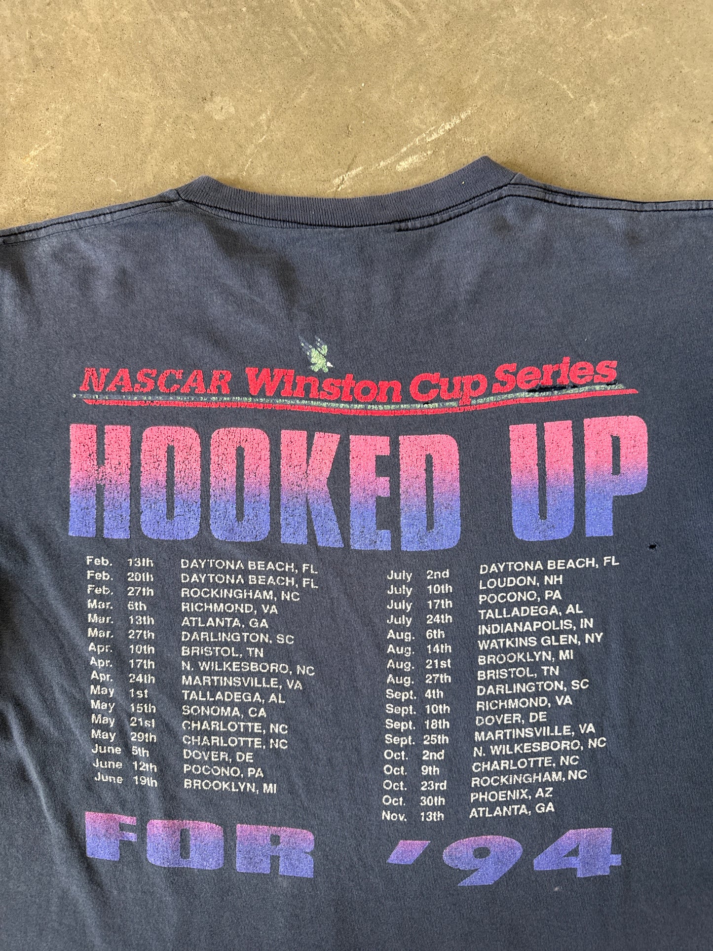 Vintage 1994 Nascar Winston Cup Series Hooked Up Tee