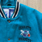 Vintage Logo 7 Charlotte Hornets Fleece Puffer Varisty Jacket