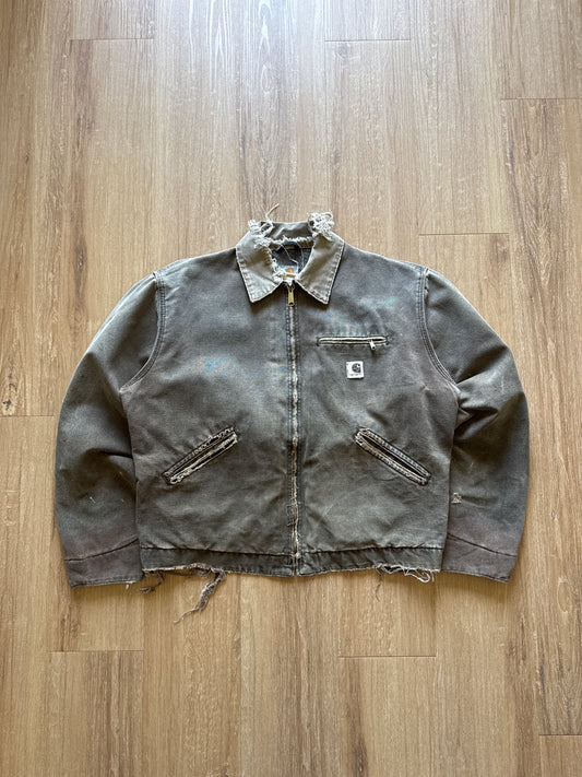 Vintage Carhartt Distressed Thrashed Detroit Jacket