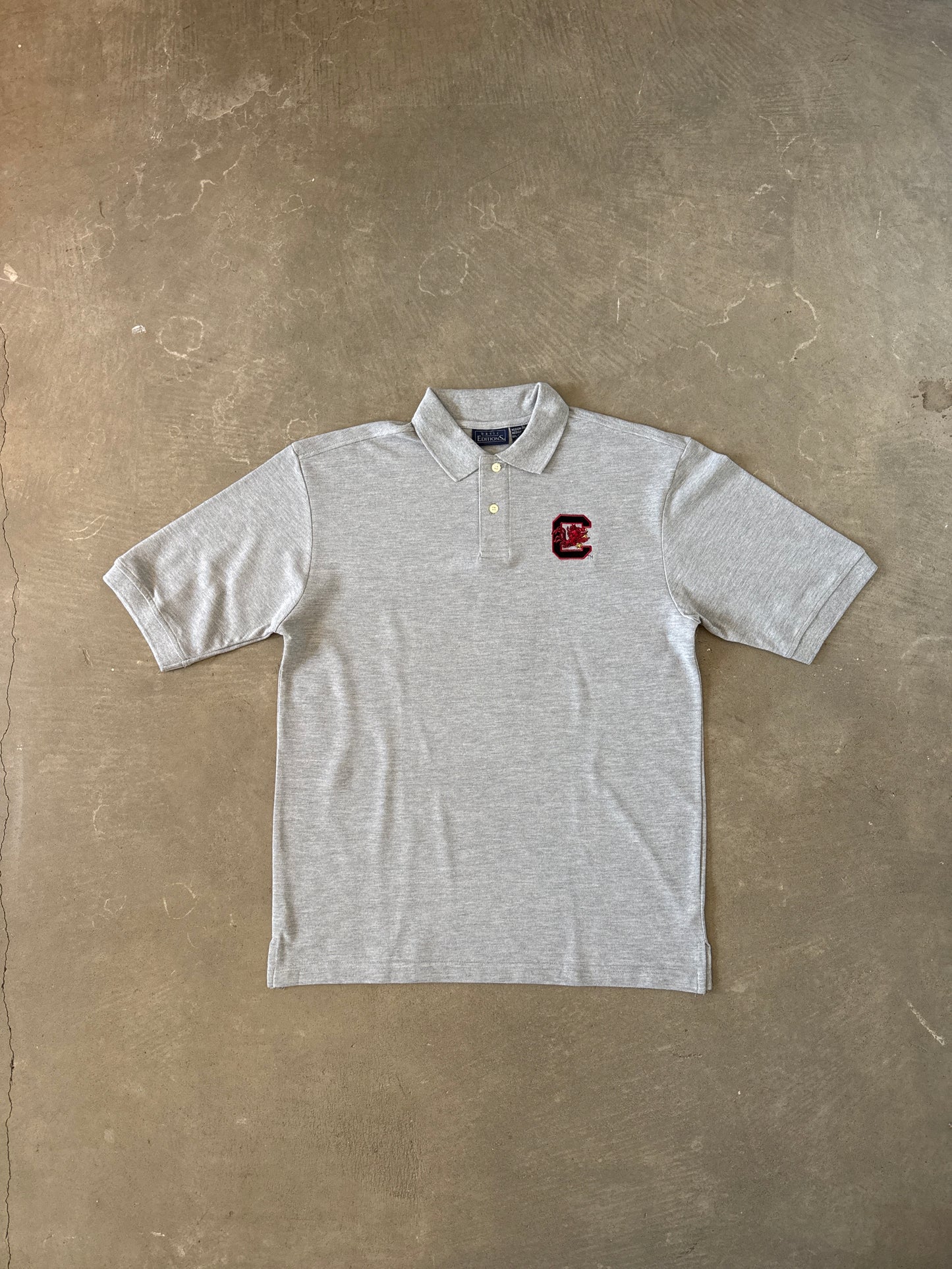 Vintage University Of South Carolina Gamecocks Embroidered Logo Polo Shirt