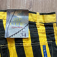 Vintage 90s Zip Code Jeanswear Funky Will Smith Fresh Prince Of Bel-Air Stripe Yellow Black Pants