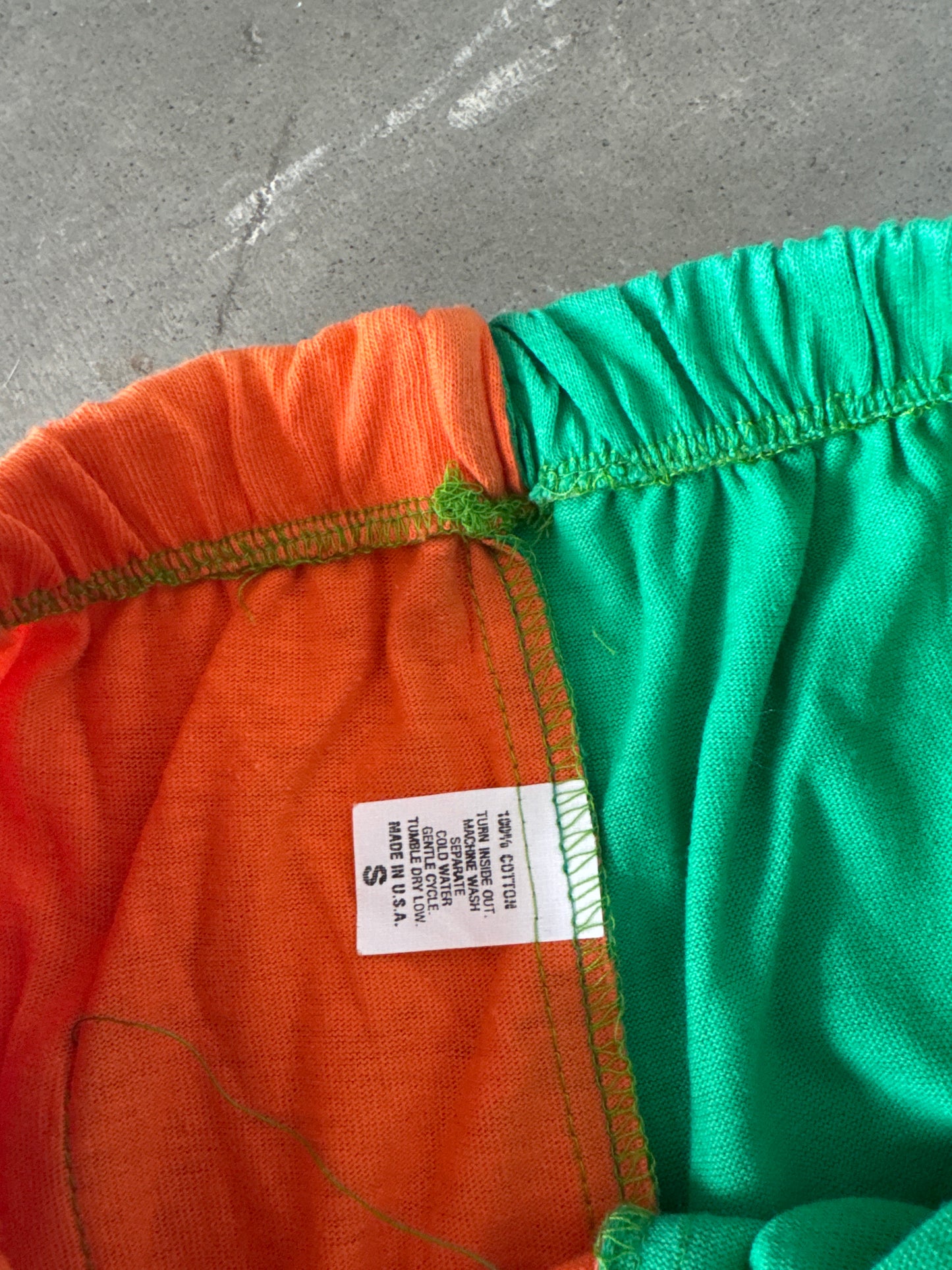 Vintage 90s University Of Miami Hurricanes Logo Split Shorts