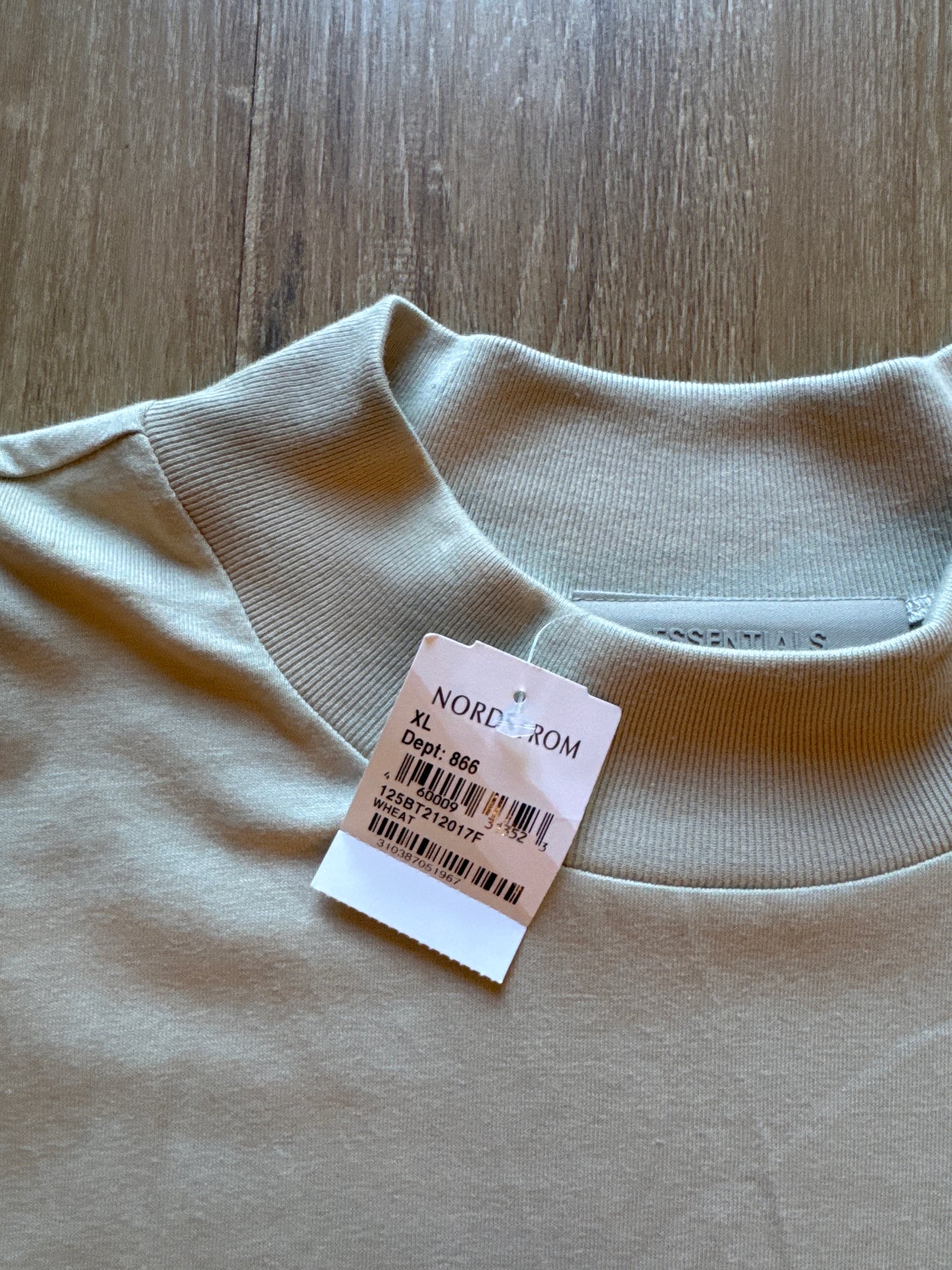 Fear Of God Essentials Long Sleeve Wheat Tee