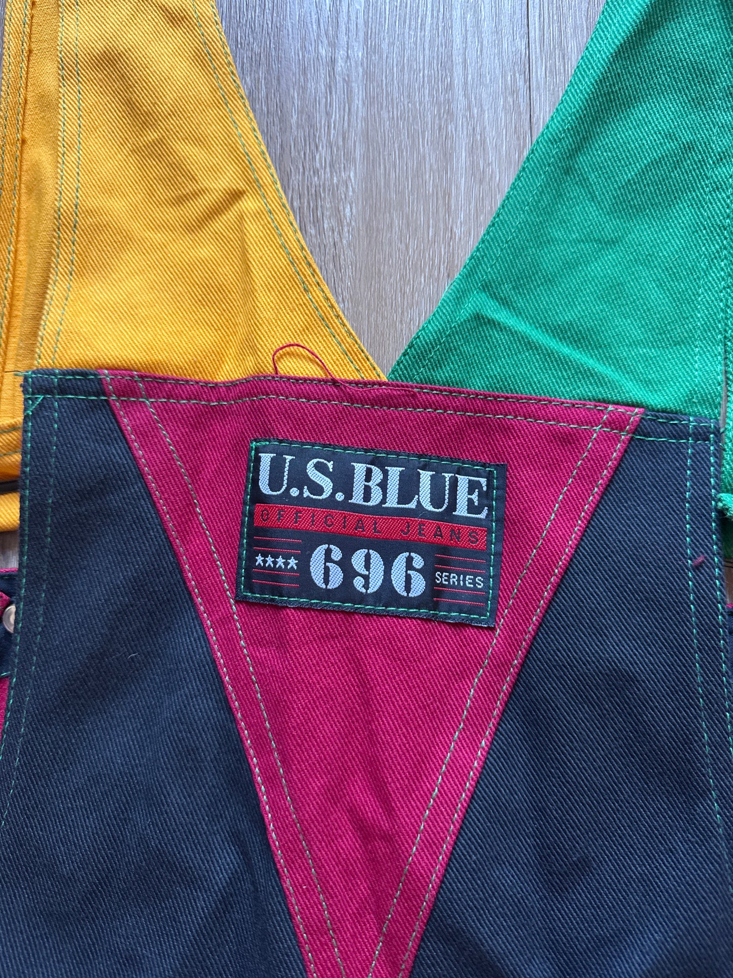 Vintage 90s U.S. Blue Official Jeans Funky Will Smith Fresh Prince Of Bel-Air Overall Pants