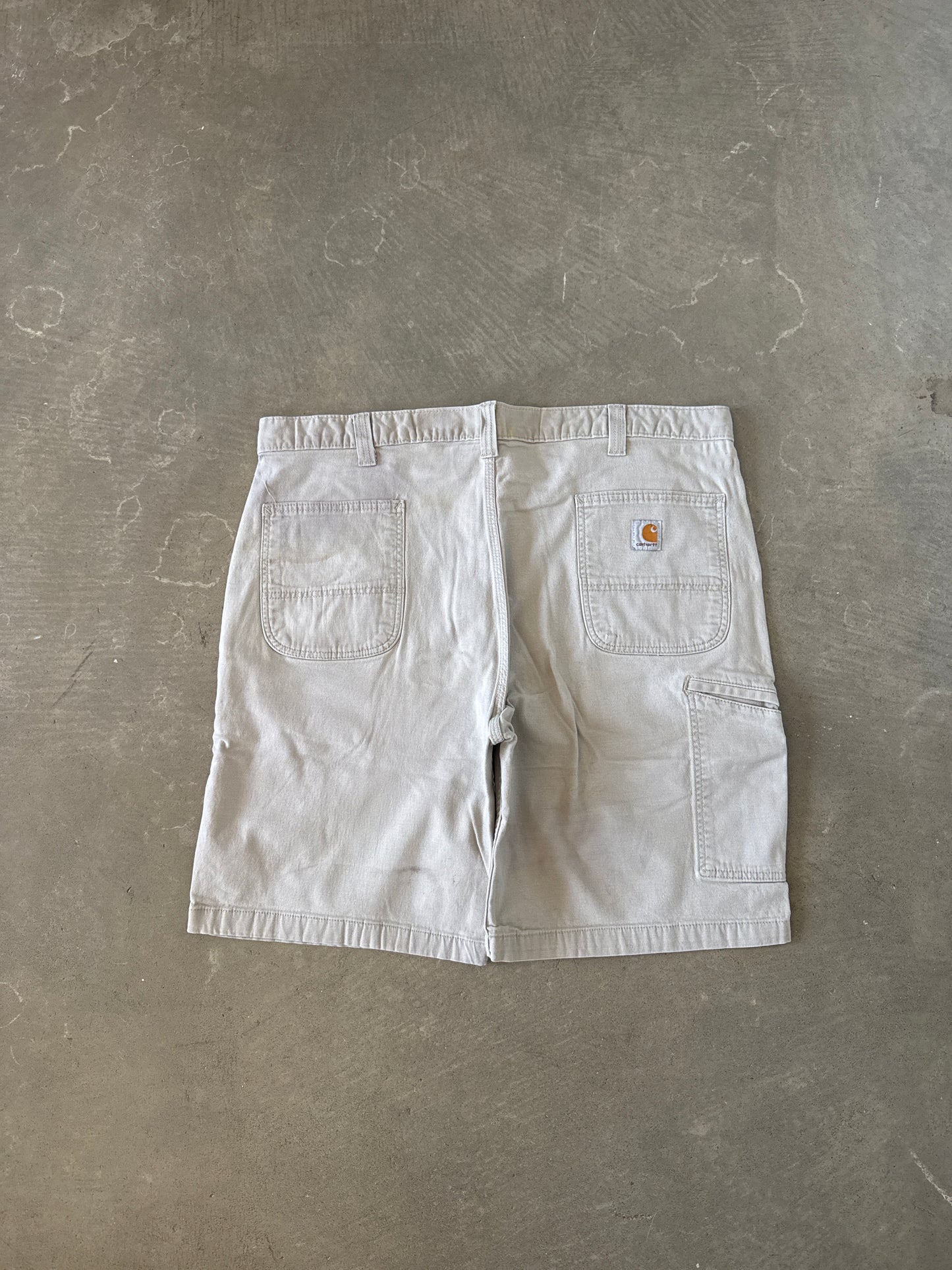 Carhartt Relaxed Fit Light Tan Carpenter Shorts
