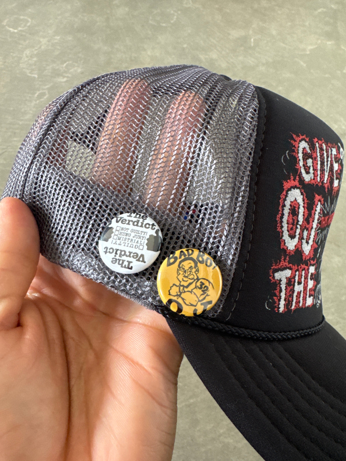 Backstock Co. 2022 Oj Simpson Give Oj The Juice Truck Hat