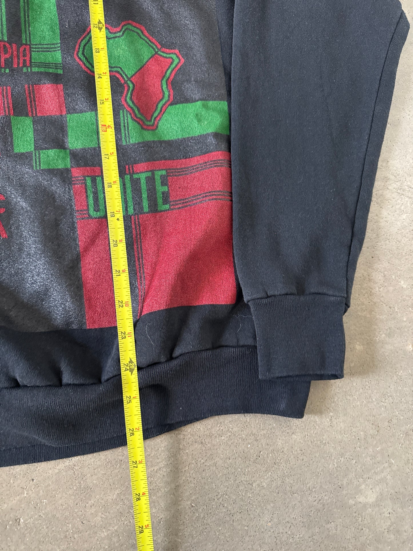 Vintage 90s Ethiopia Africa Unite Sweatshirt