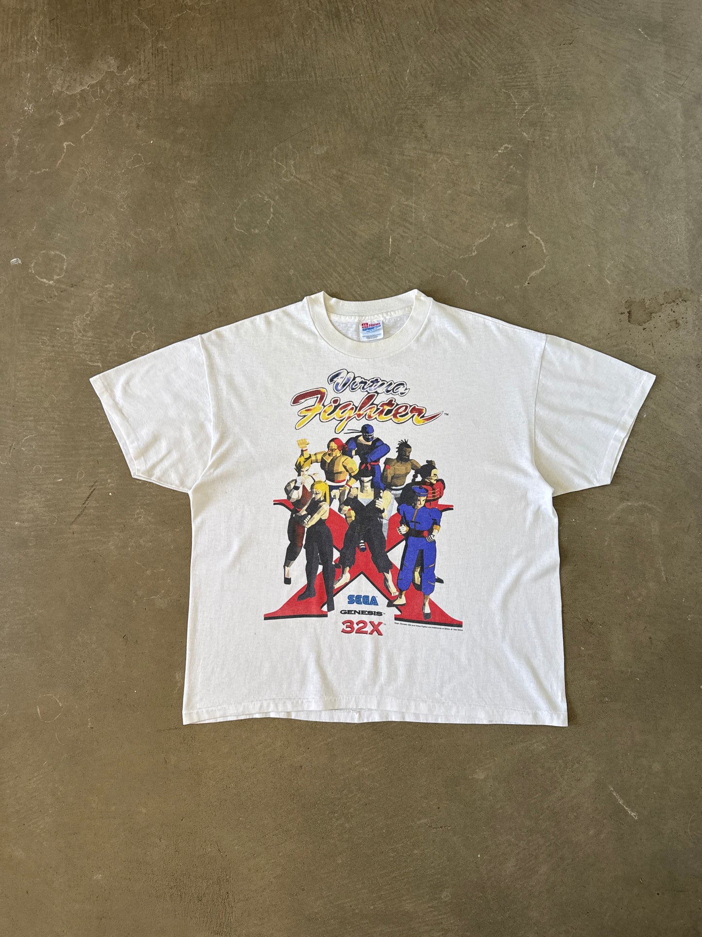Vintage 1995 Sega Genesis Virtua Fighter Sega Genesis 32X Promo Tee