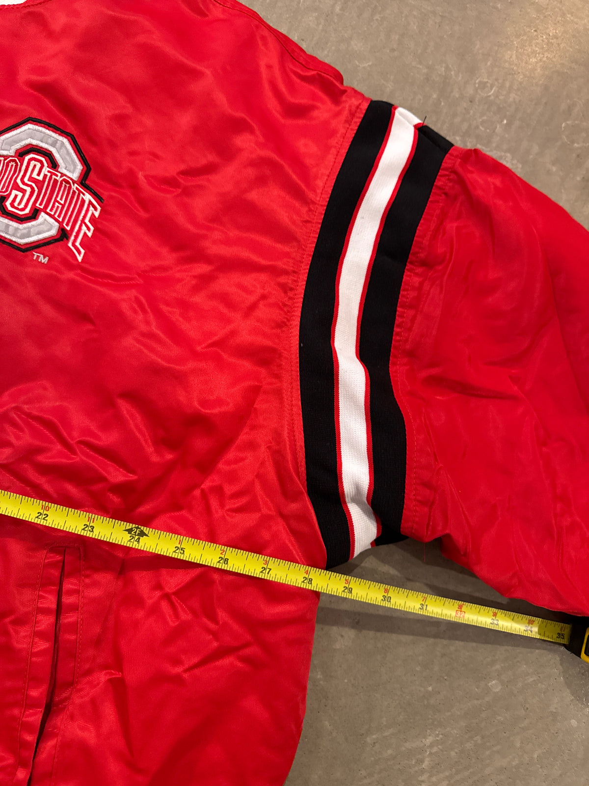 Vintage Ohio State Buckeyes Satin Bomber Jacket