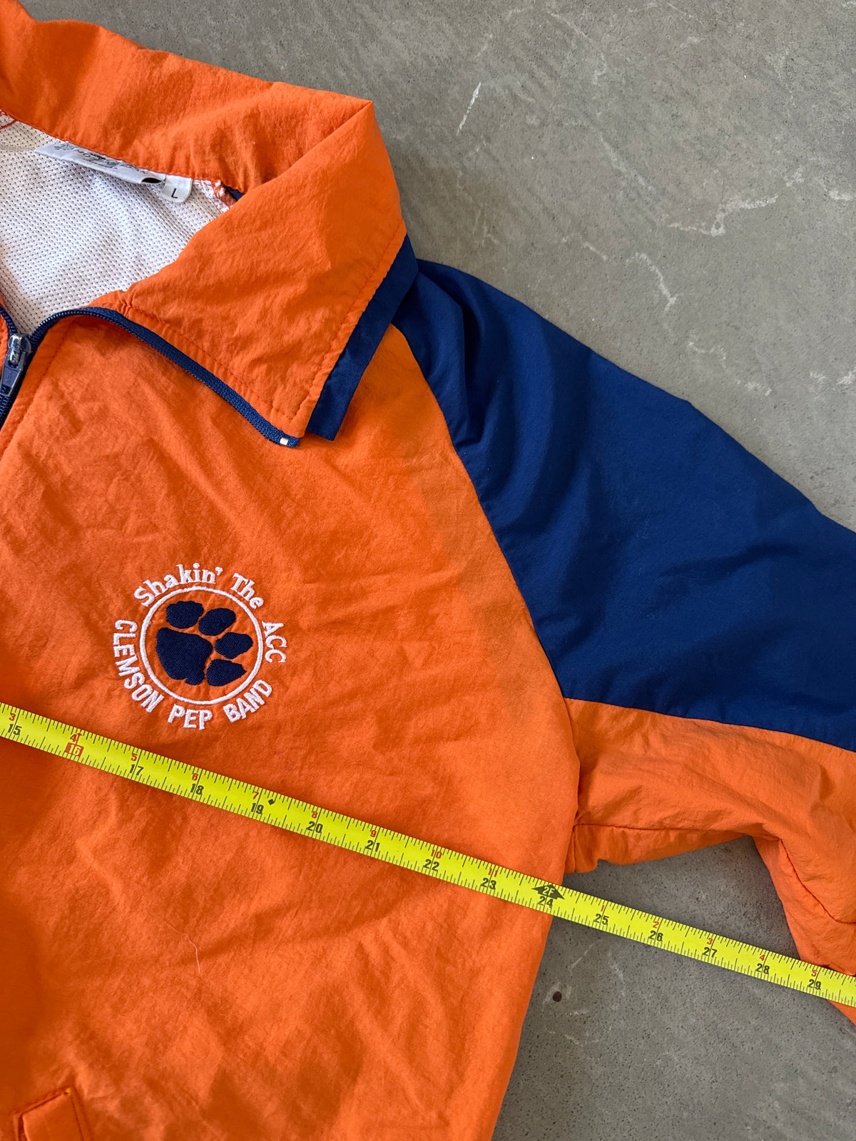 Vintage 90s Clemson University Tigers Pep Band Windbreaker Jacket
