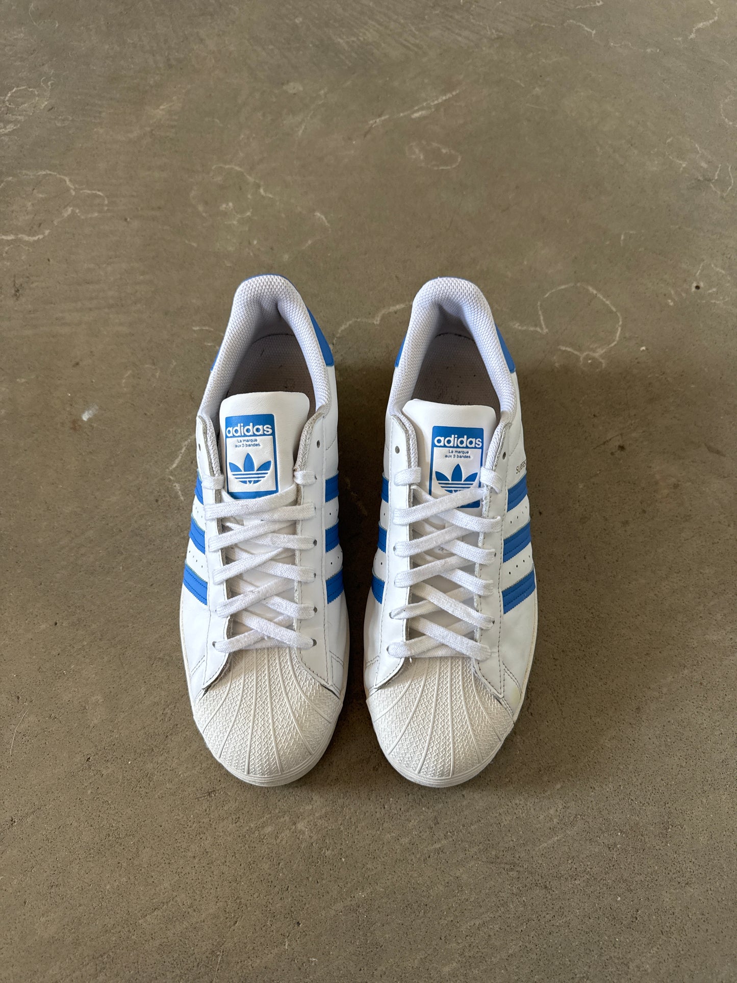 Adidas Superstar White True Blue