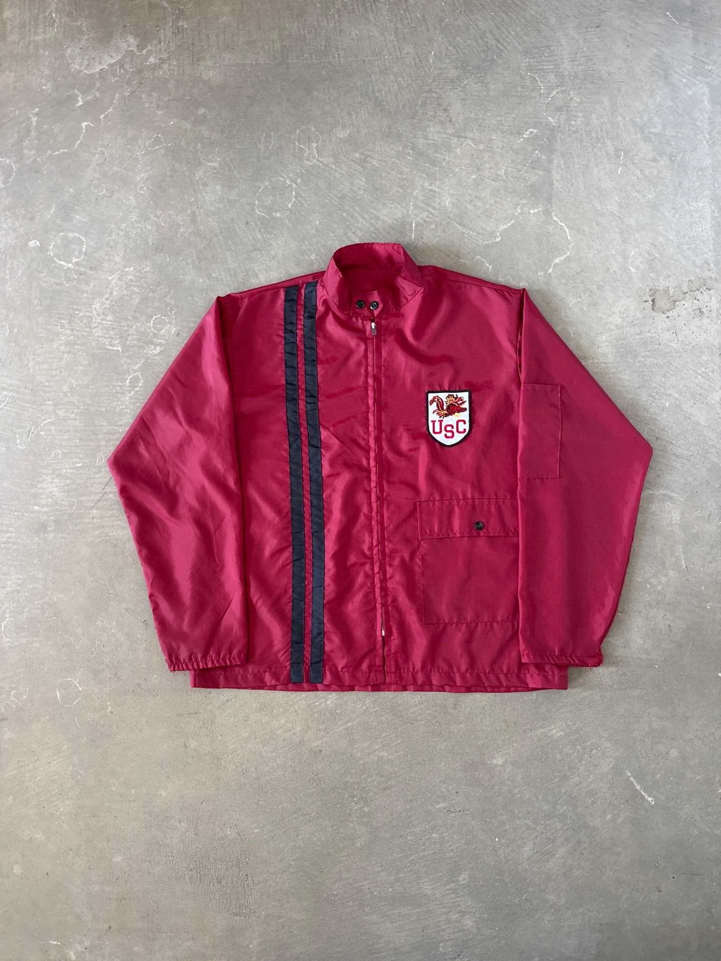 Vintage 70s University Of South Carolina Gamecocks Windbreaker Jacket