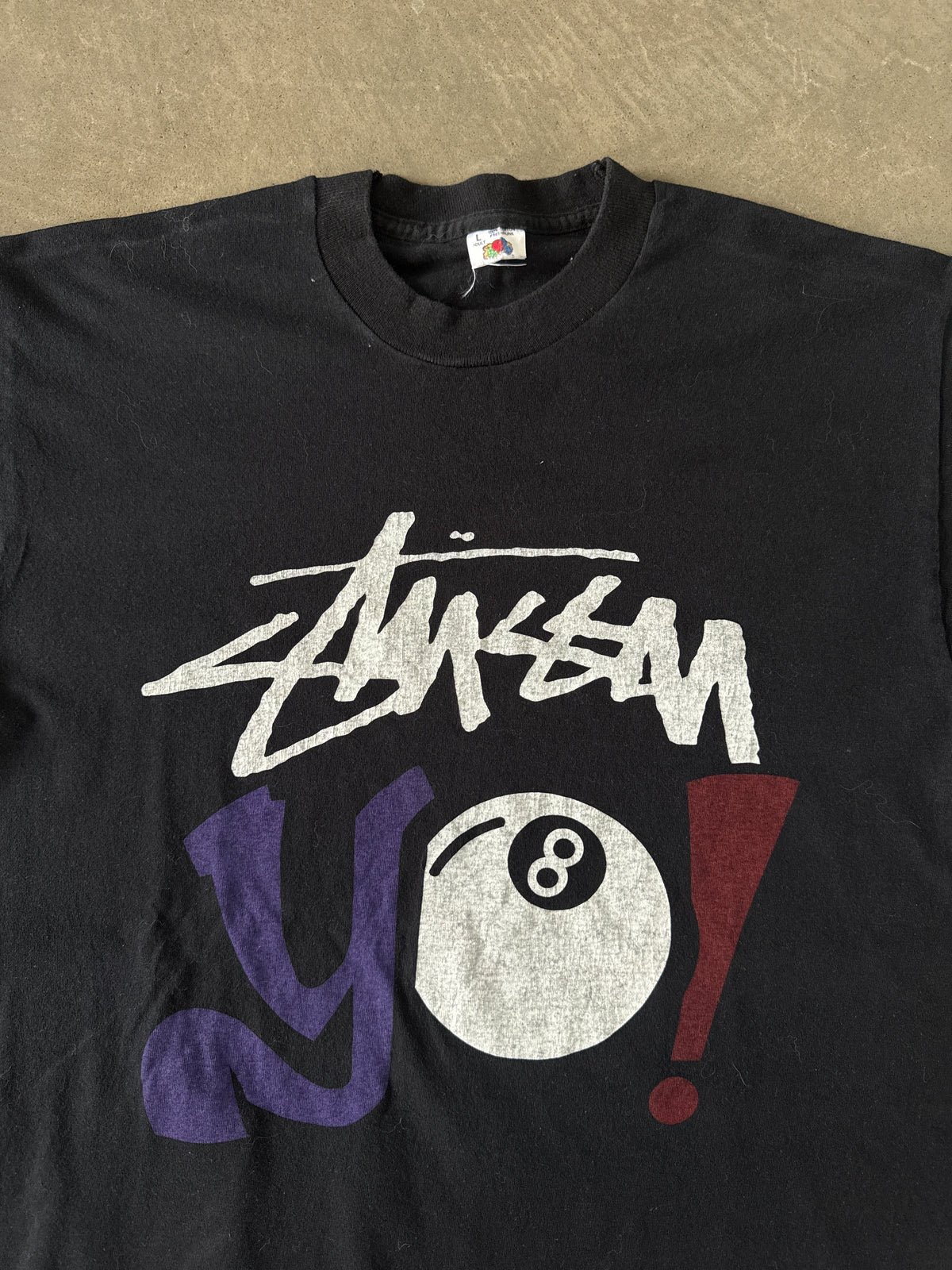 Vintage 90s Stussy Yo! 8 Ball Tee