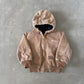 Vintage Carhartt Toddler Active Hooded Zip Up Work Jacket