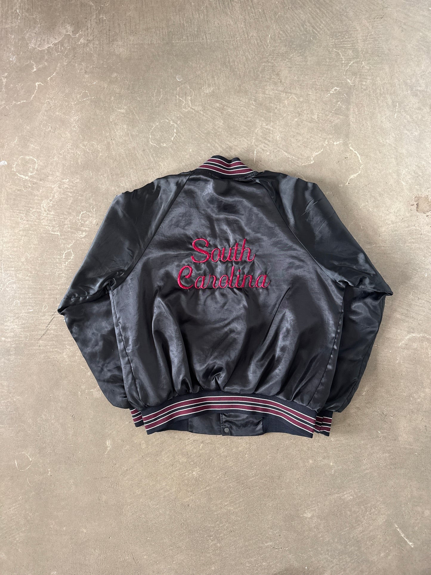 Vintage 80s University Of South Carolina Gamecocks Satin Jacket