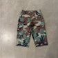 Vintage Military Camo Cargo Long Shorts