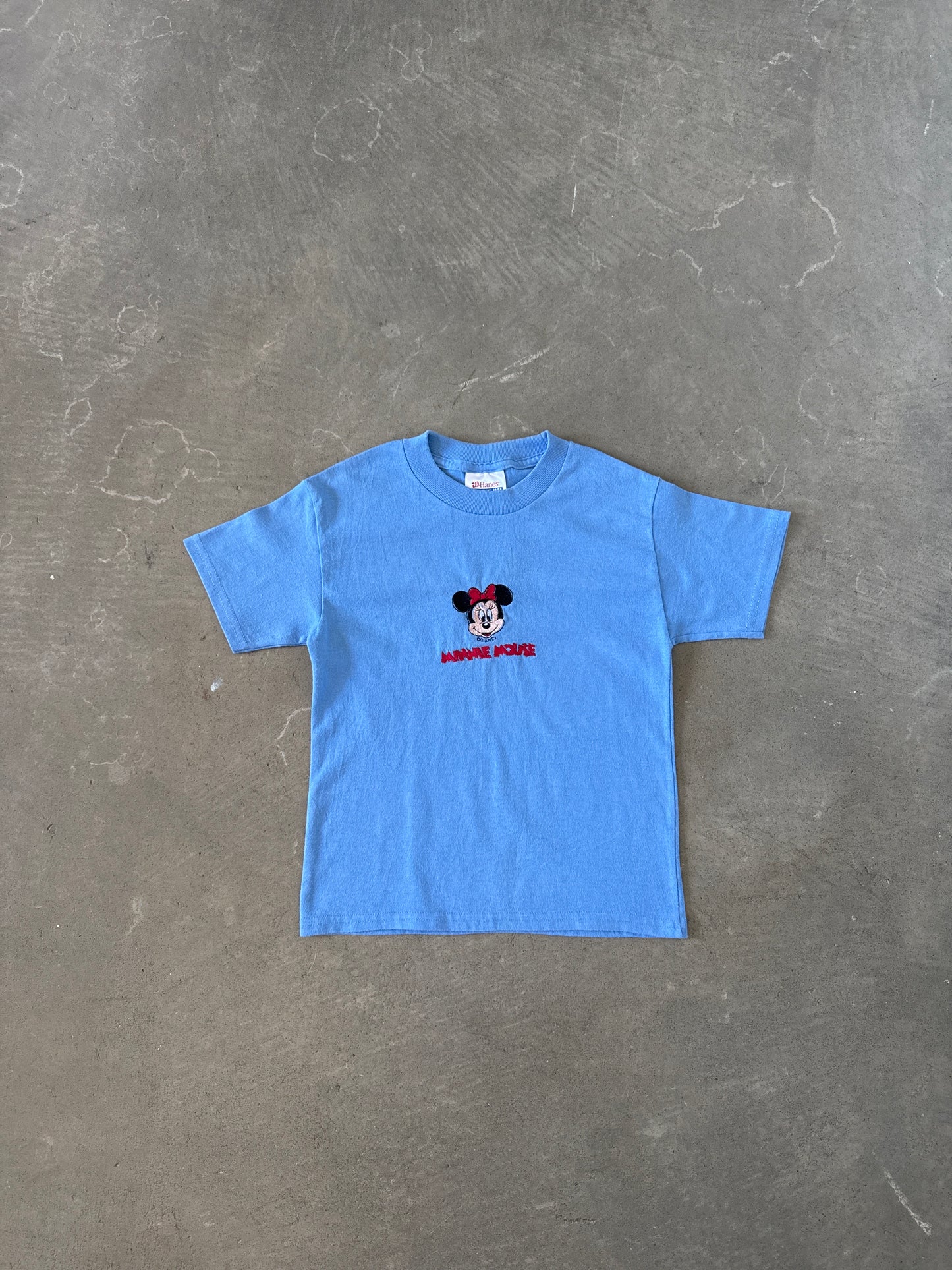 Vintage 90s Youth Disney Minnie Mouse Embroidered Tee