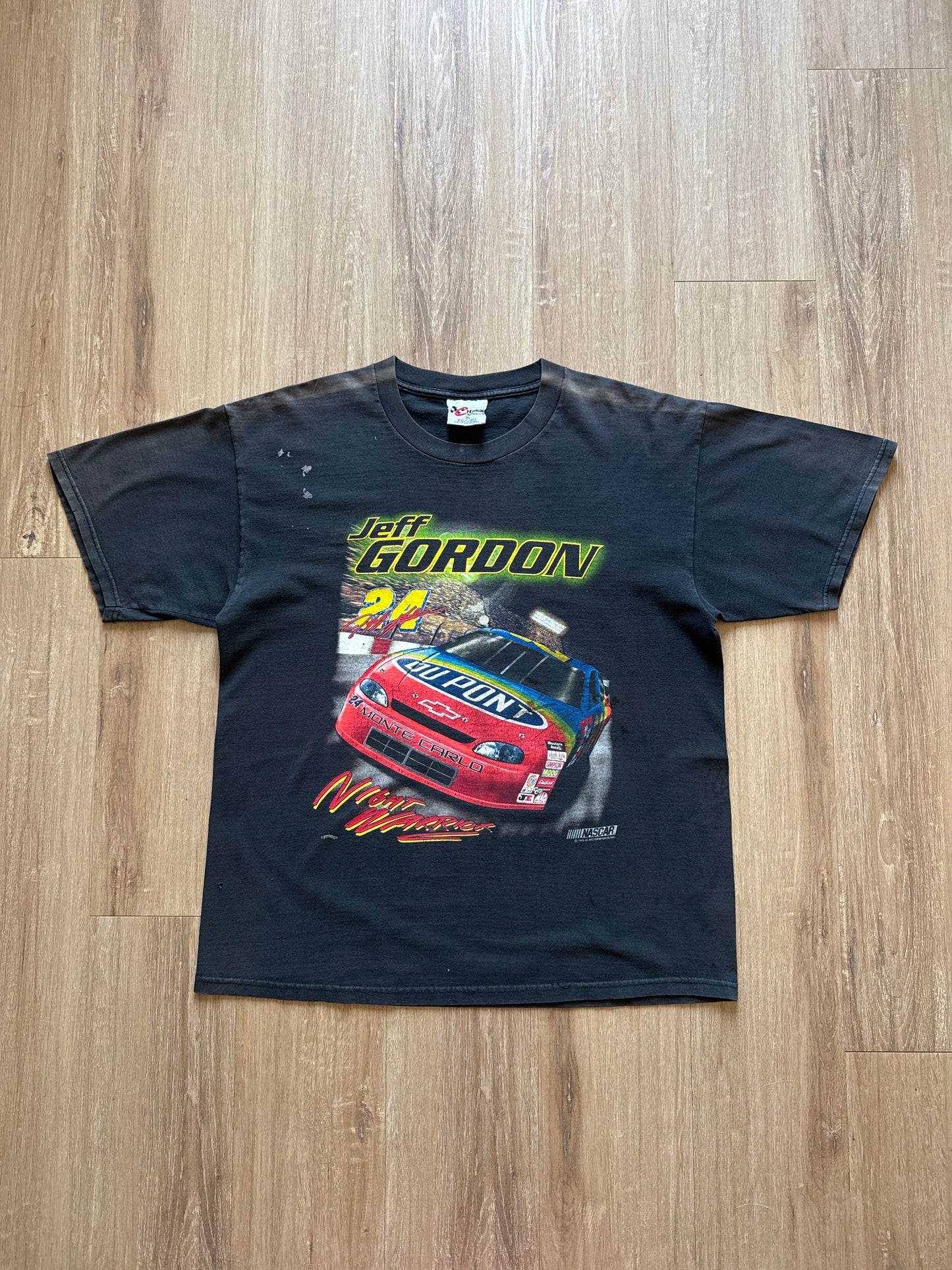 Vintage 1998 Nascar Jeff Gordon Night Warrior Tee