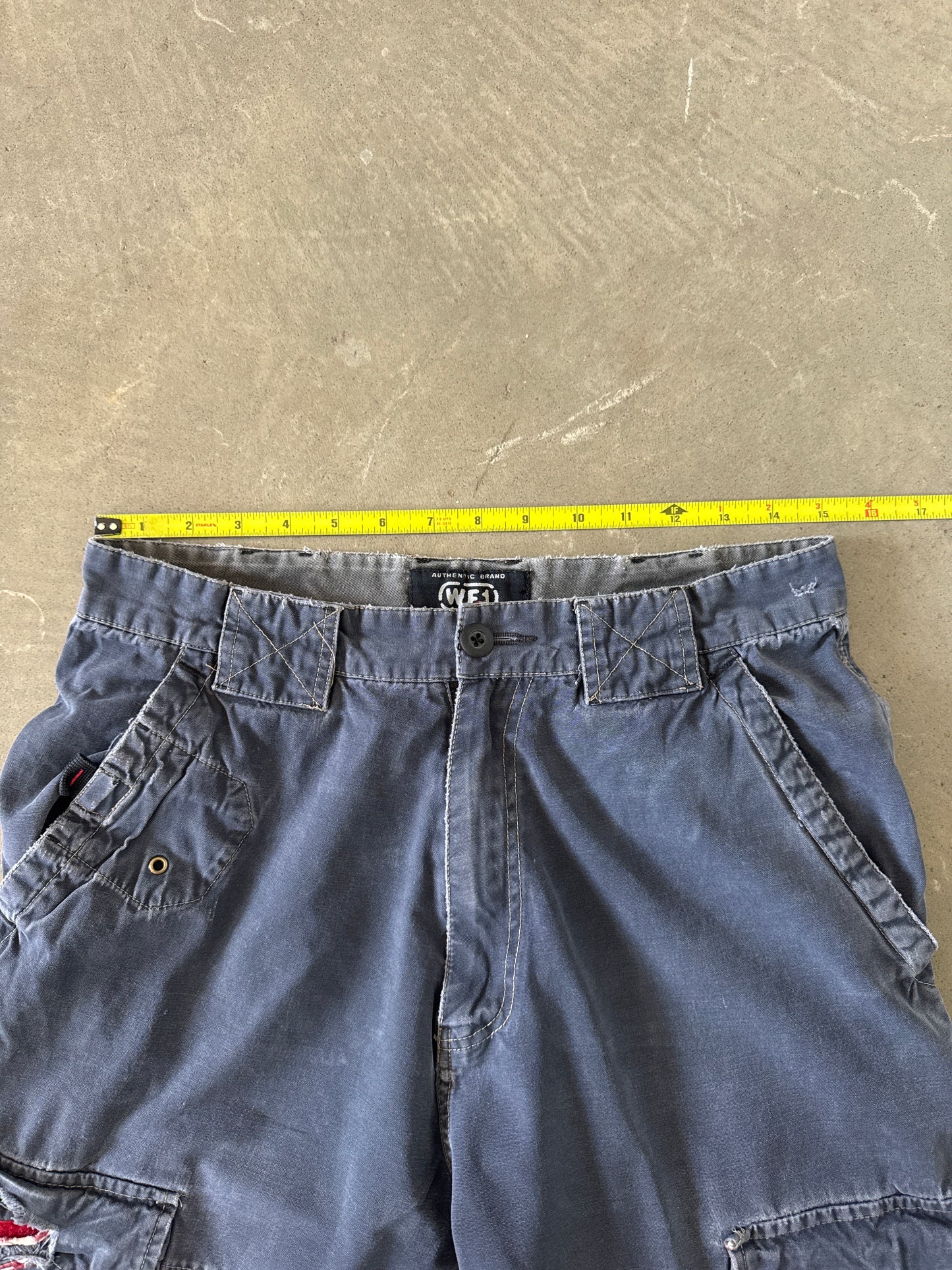 Vintage WF1 Faded Navy Utility Cargo Short
