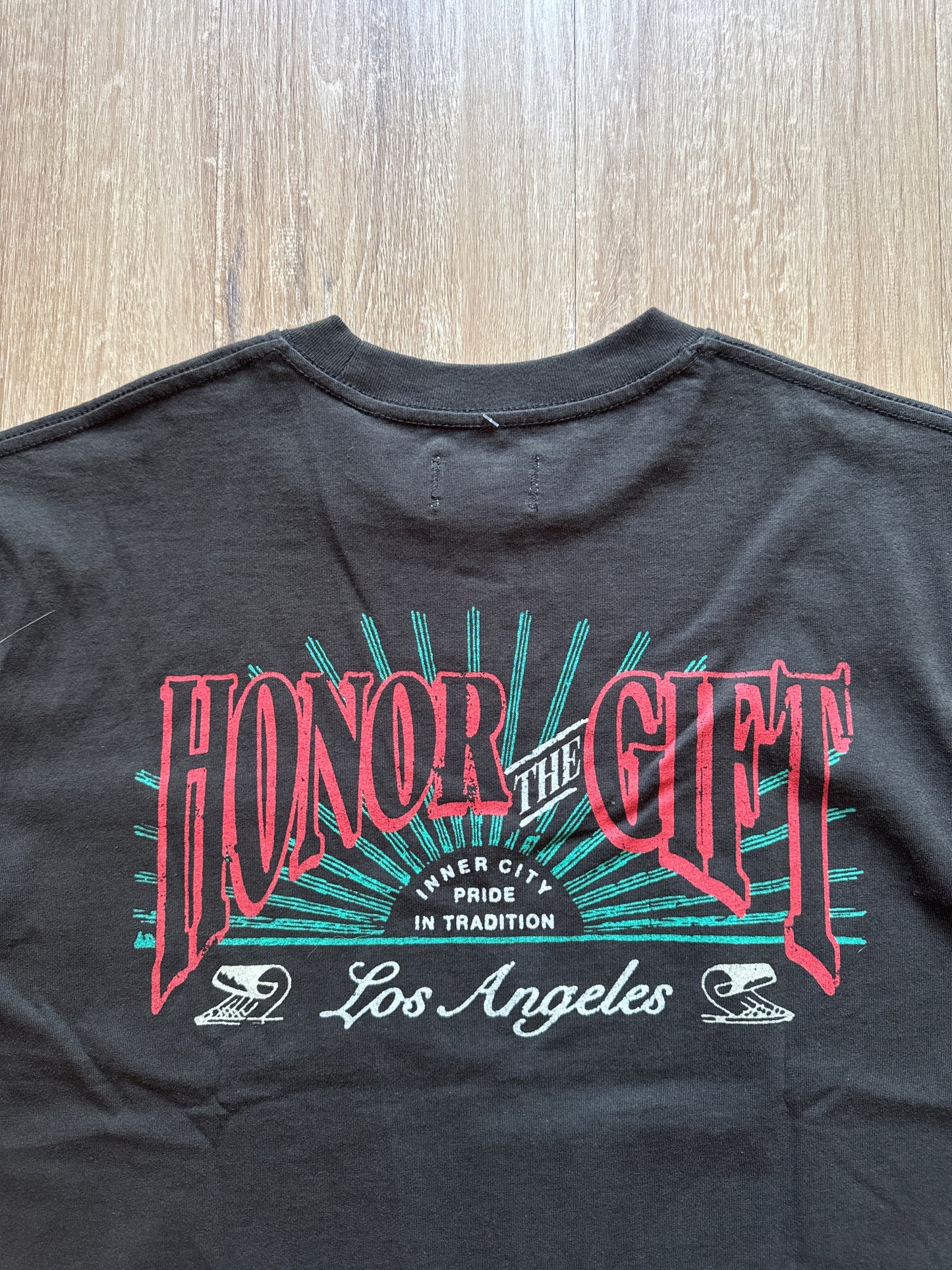 Honor The Gift Cigar Label SS Brown Tee