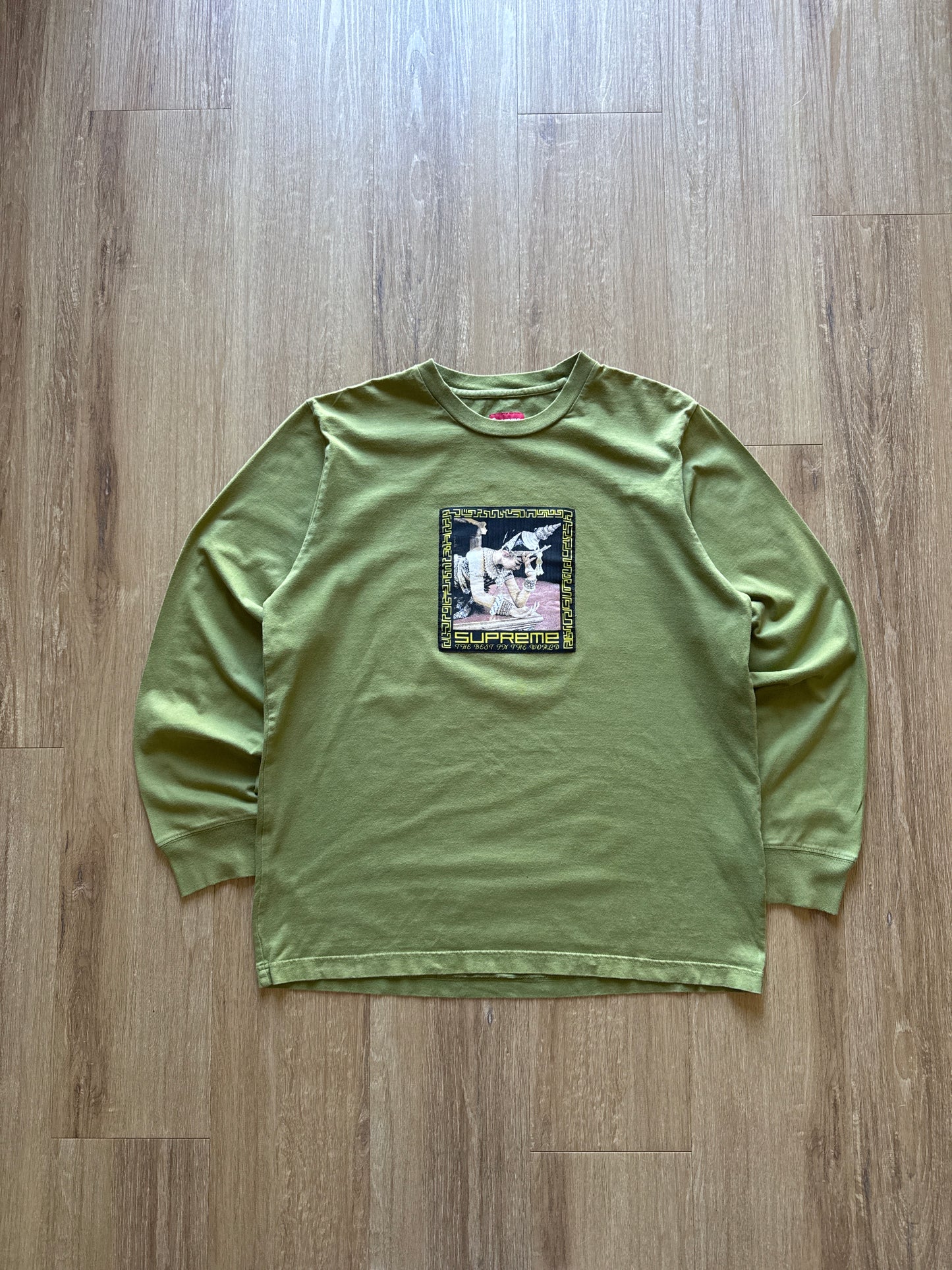 Supreme Best In The World Palm Olive Long Sleeve Tee