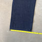 Evisu Embroidered Japanese Grey Dog Art Salvage Denim Jeans