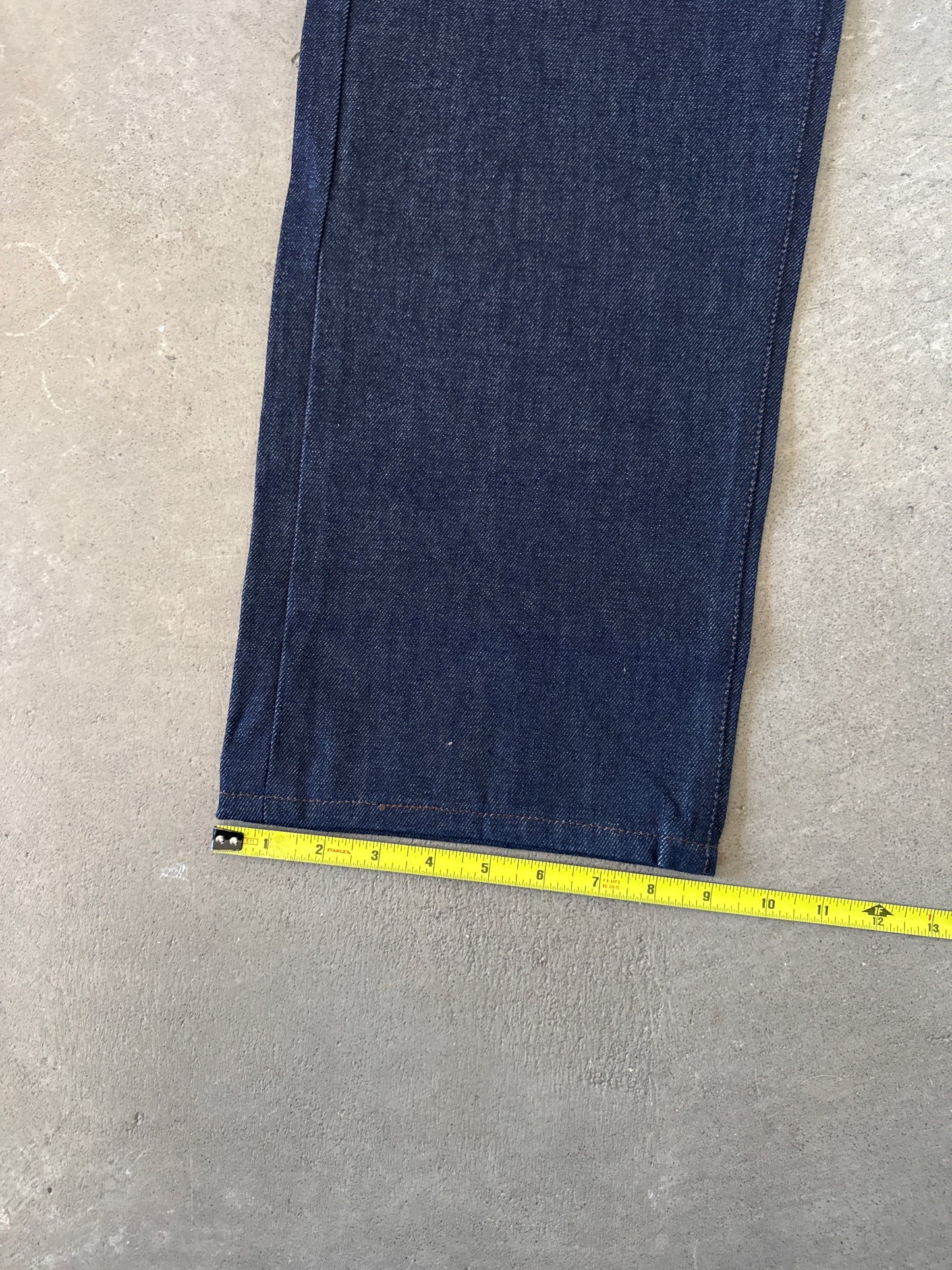 Evisu Embroidered Japanese Grey Dog Art Salvage Denim Jeans