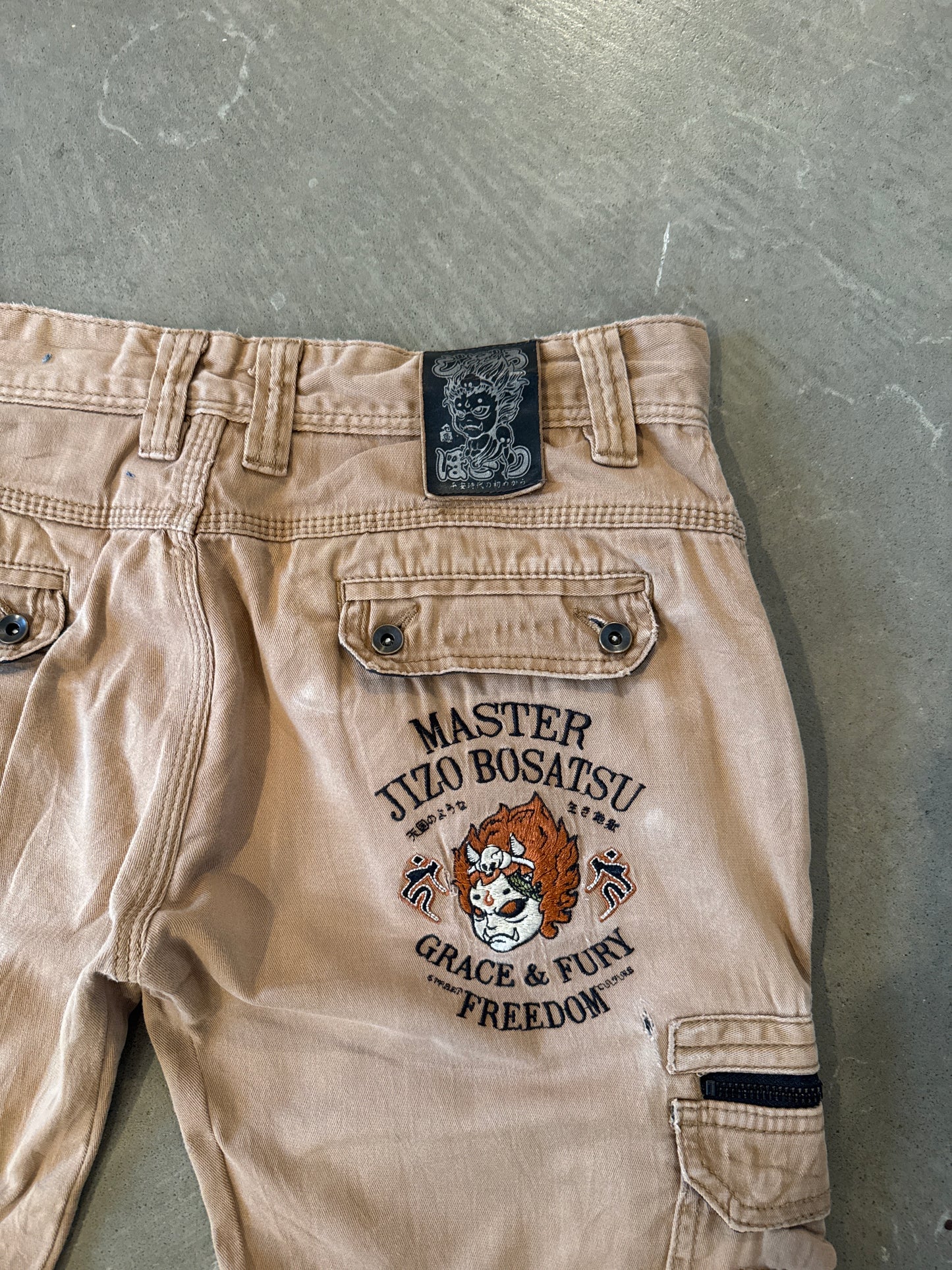 Vintage Master Jizo Bosatsu Utility Cargo Pants
