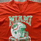 Vintage 80s Miami Dolphins Football Raglan Tee