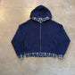 Aeropostale Cloud Soft Plaid Reversible Boxy Full-Zip