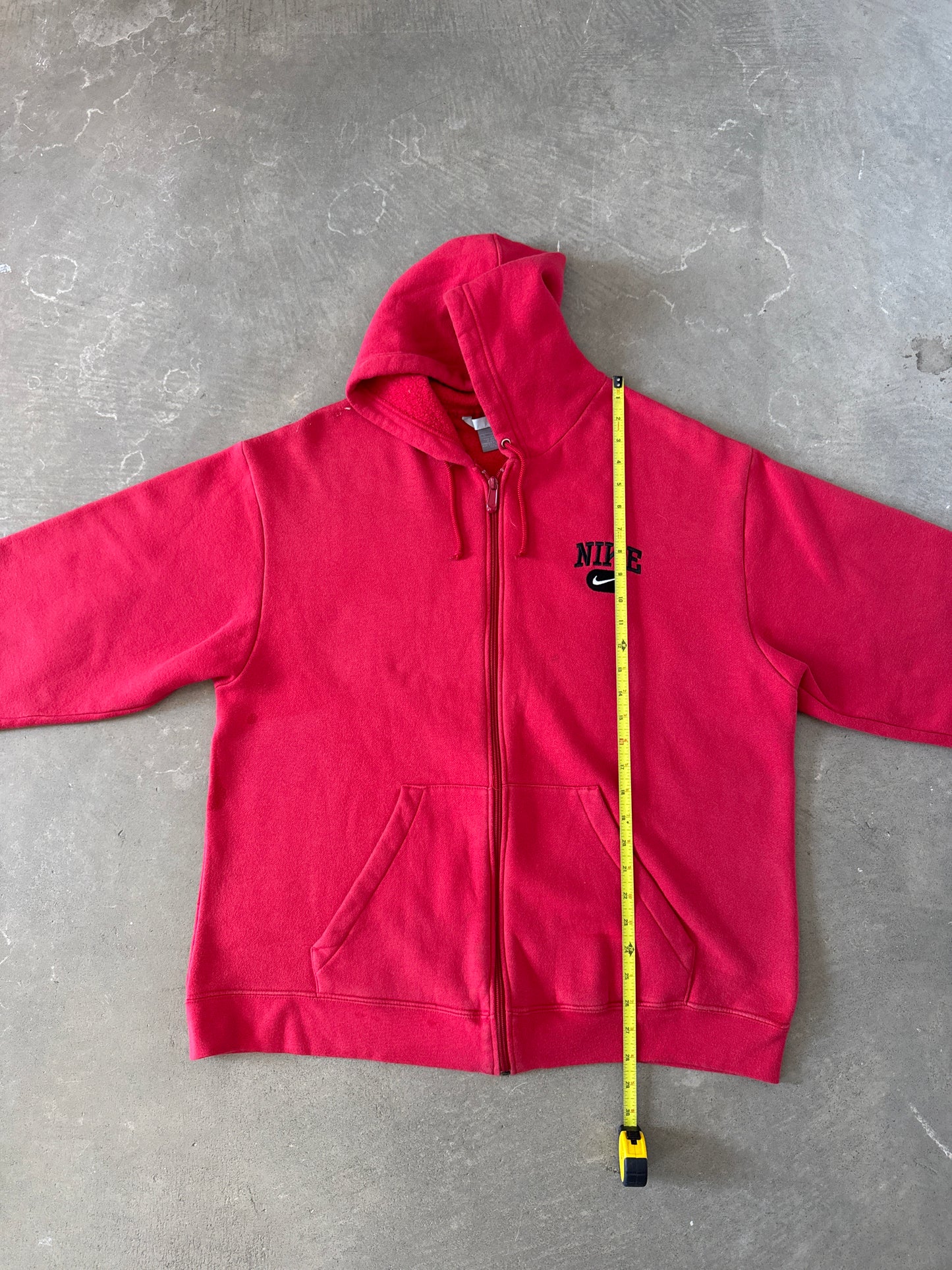 Vintage Y2K Nike Embroidered Logo Hooded Zip Up