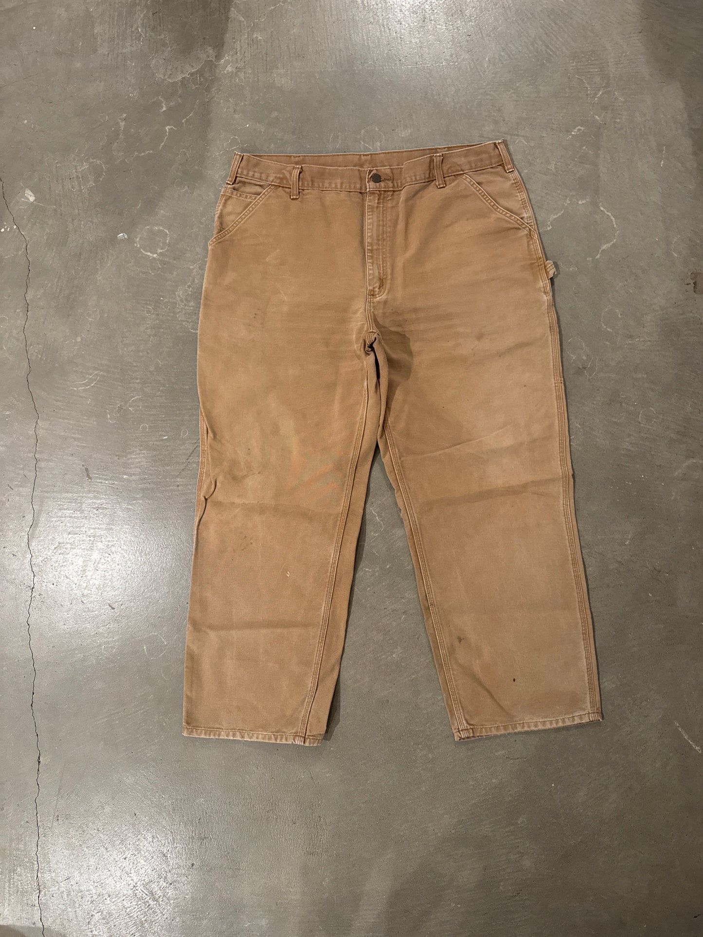 Vintage Carhartt Dungaree Fit Faded Tan Carpenter Pants