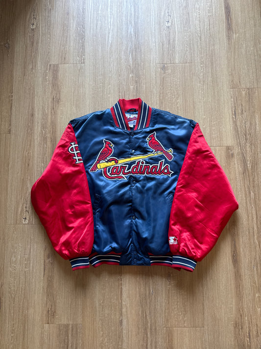 Vintage Starter St. Louis Cardinals Bomber MLB Baseball Satin Jacket