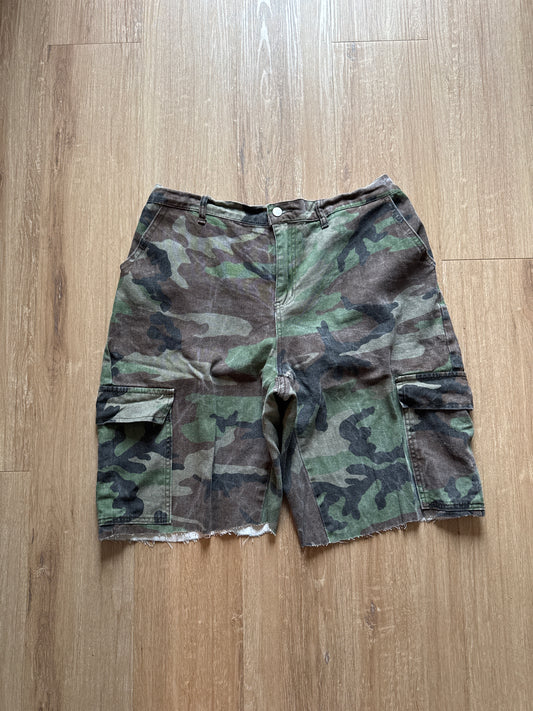 Military Camo Cargo Shorts