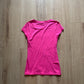 Y2K Women’s Bebe Bedazzled Logo Pink Tee